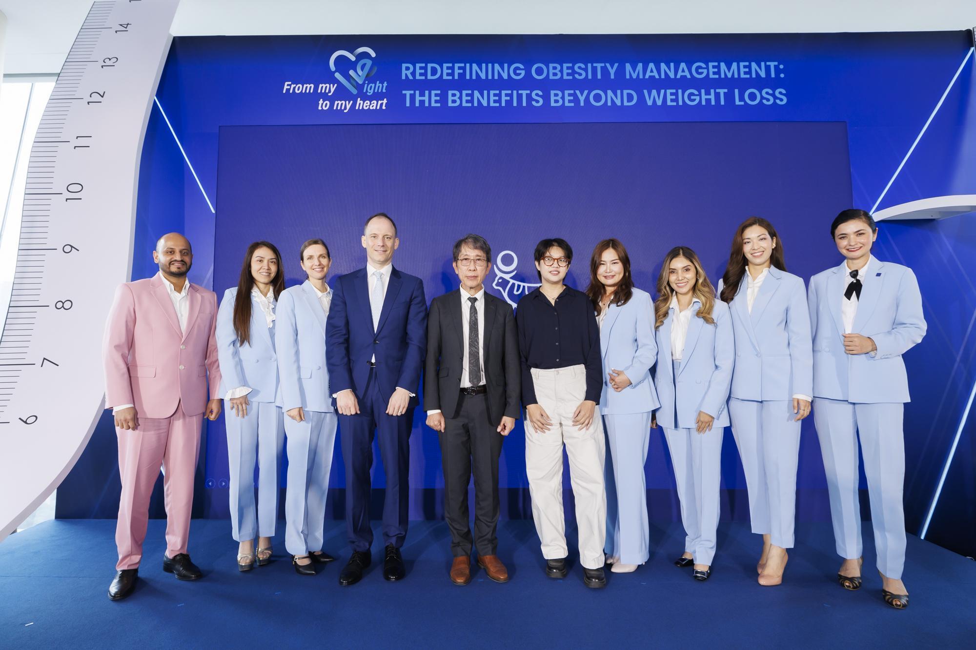 Speakers and guests at a Novo Nordisk launch event in Thailand