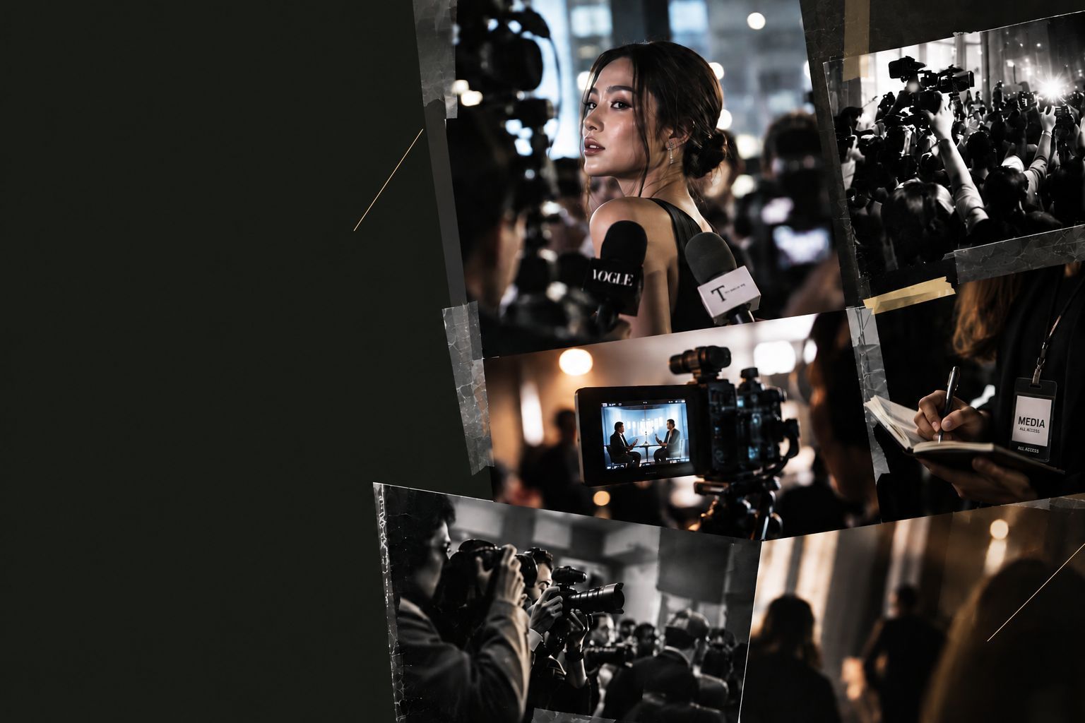 Media interviews, cameras and the conversations behind a publicity moment